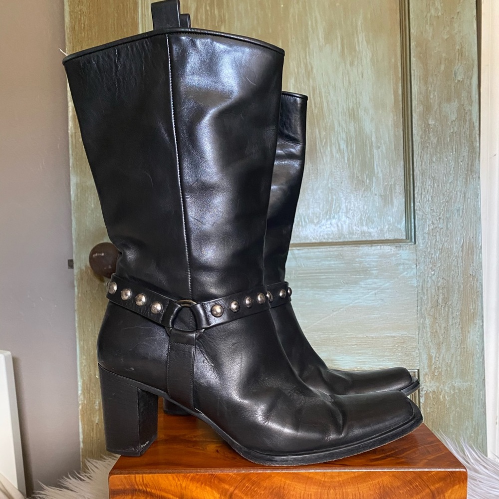 Via Spiga leather harness boot